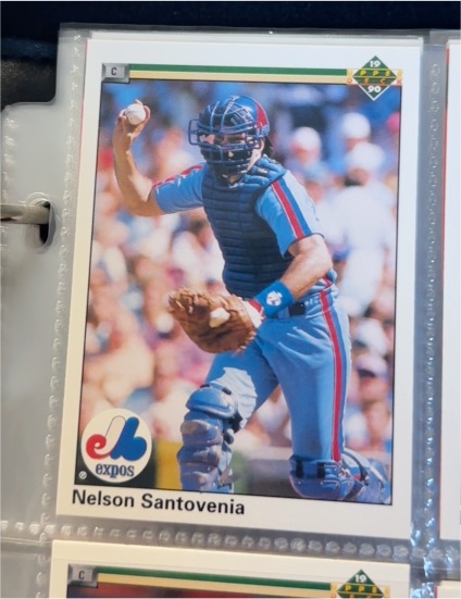 1989 Upper Deck #380 Nelson Santovenia — front