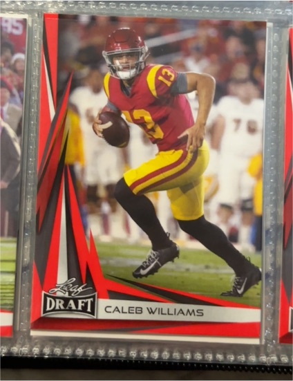 2023 Leaf Draft #B2-2 Caleb Williams — front