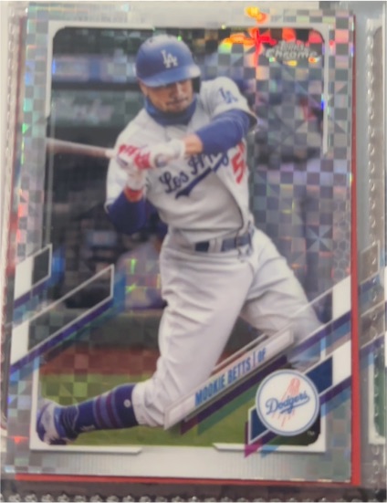 2021 Topps Chrome #100 Mookie Betts — front