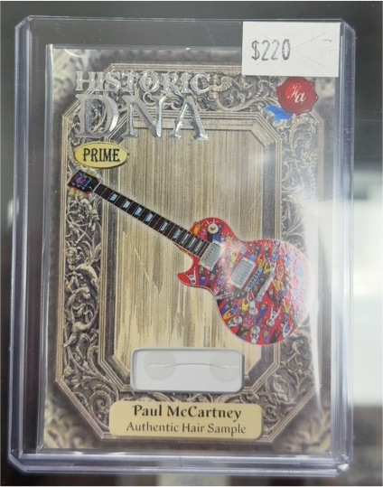 2024 Historic Autographs Prime Paul McCartney Authentic Hair Sample — front