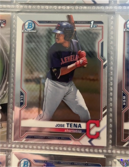 2021 Bowman Chrome #BCP-128 Jose Tena — front