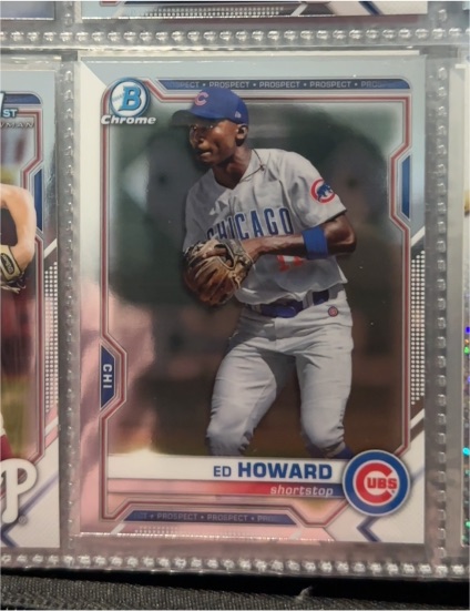 2021 Bowman Chrome Prospects #BCP-12 Ed Howard — front