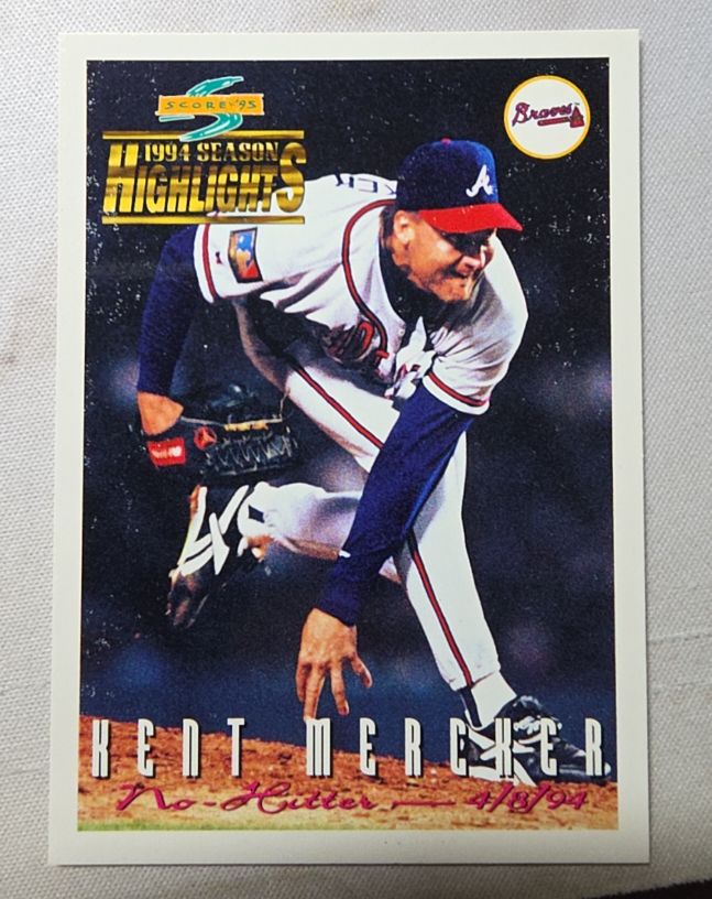 1995 Score #313 Kent Mercker — front