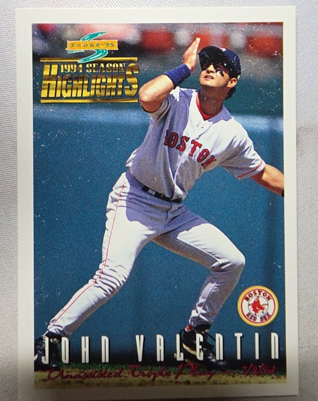 1995 Score #314 John Valentin — front