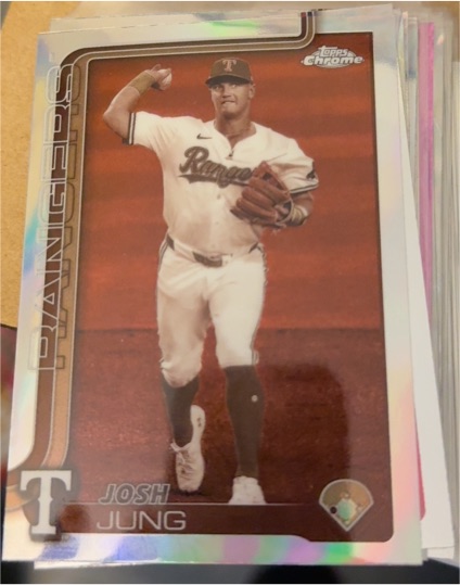 2025 Topps Chrome #220 Josh Jung Sepia Refractor — front