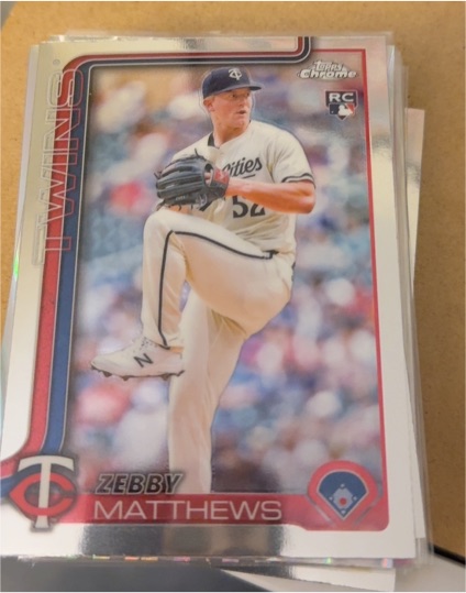 2025 Topps Chrome #277 Zebby Matthews — front