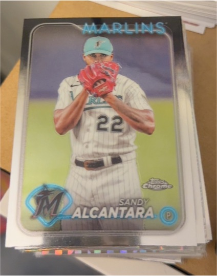 2024 Topps Chrome #138 Sandy Alcantara — front