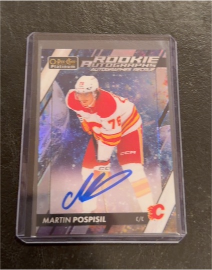2023-24 O-Pee-Chee Platinum Rookie Autographs #R-MP Martin Pospisil — front