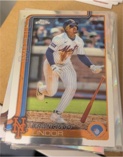 2025 Topps Chrome #170 Francisco Lindor — front
