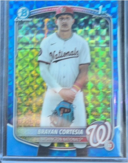 2025 Bowman Chrome #BCP-211 Brayan Cortesia Mojo Refractor — front