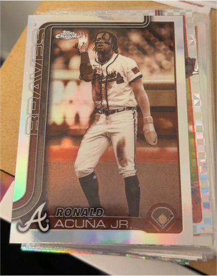2025 Topps Chrome #257 Ronald Acuna Jr. — front
