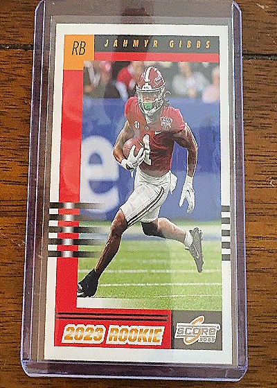 2023 Panini Score #9 Jahmyr Gibbs — front