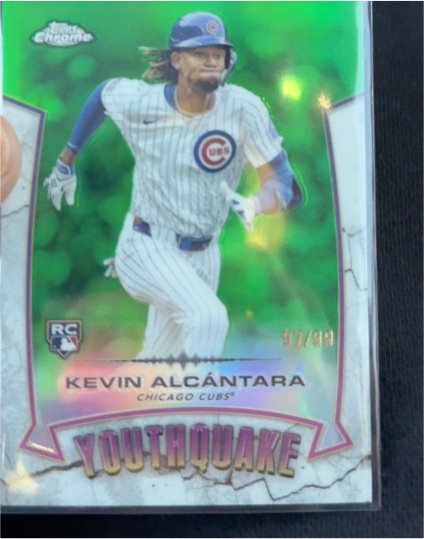 2025 Topps Chrome #YQ-8 Kevin Alcántara — front