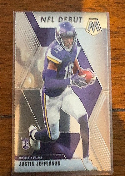2020 Panini Mosaic #270 Justin Jefferson NFL Debut — front