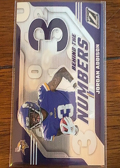 2023 Panini Zenith Behind the Numbers #3 Jordan Addison — front