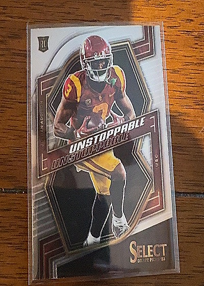 2023 Panini Select Draft Picks #UN-8 Jordan Addison Unstoppable — front