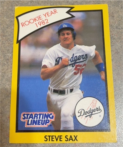 1989 Kenner Starting Lineup Steve Sax Rookie Year 1982 — front