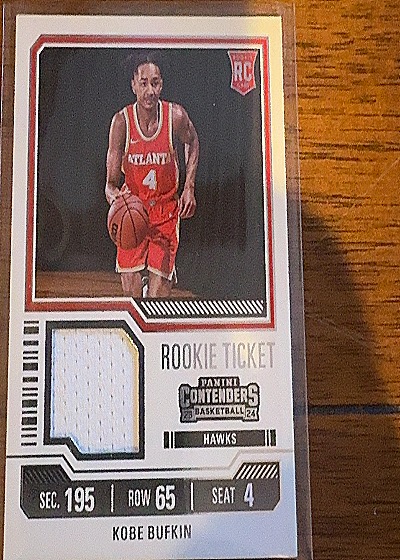 2023-24 Panini Contenders Rookie Ticket #RTS-BUF Kobe Bufkin — front