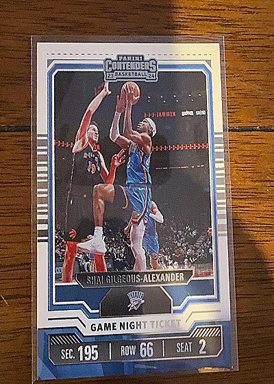 2023-24 Panini Contenders #11 Shai Gilgeous-Alexander — front