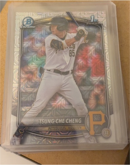 2025 Bowman Chrome #BCP-95 Tsung-Che Cheng — front