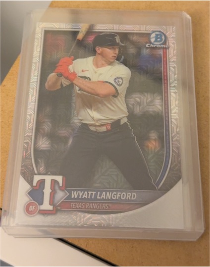 2025 Bowman Chrome #33 Wyatt Langford — front