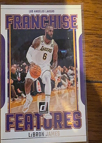2023-24 Panini Donruss #23 LeBron James Franchise Features — front