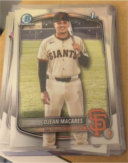 2025 Bowman Chrome #BCP-237 Djean Macares — front