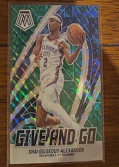 2023-24 Panini Mosaic #5 Shai Gilgeous-Alexander Give and Go — front