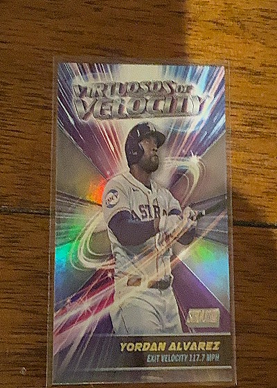 2024 Topps Stadium Club Virtuosos of Velocity #VV-7 Yordan Alvarez — front