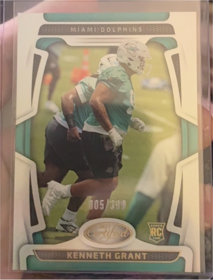 2025 Panini Certified #174 Kenneth Grant — front