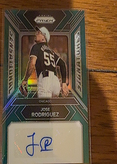 2024 Panini Prizm Sensational Signatures Green Prizm #SS-JR Jose Rodriguez — front