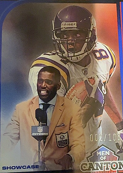 2024 Panini Score #14 Randy Moss Men of Canton — front