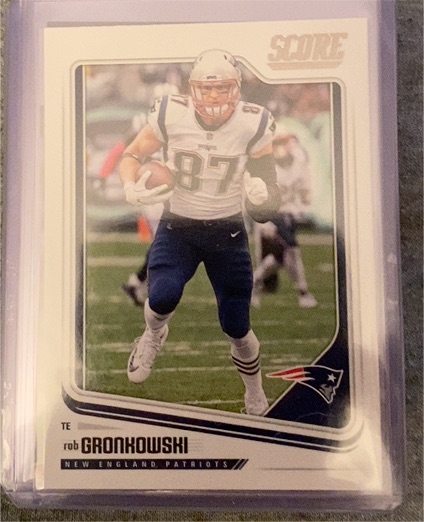 2018 Panini Score Football #208 Rob Gronkowski — front