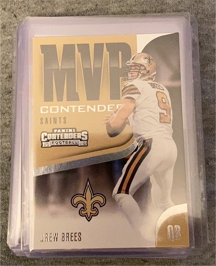 2018 Panini Contenders MVP Contenders #MVP-3 Drew Brees — front