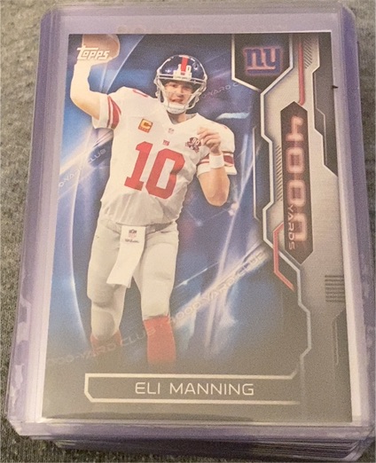 2015 Topps #4KYC-EM Eli Manning 4000 Yard Club — front