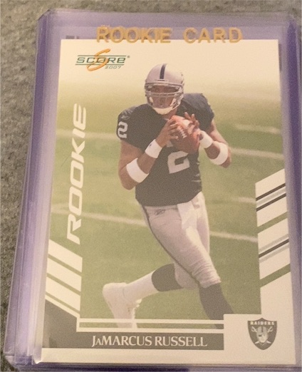2007 Score #331 JaMarcus Russell Rookie Card — front