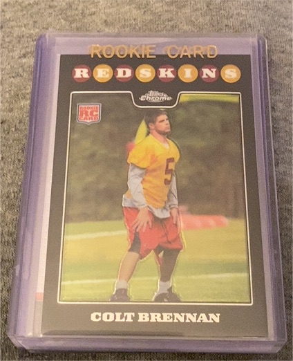 2008 Topps Chrome #TC172 Colt Brennan Rookie Card — front