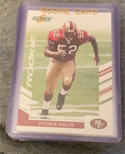 2007 Score #378 Patrick Willis Rookie Card — front