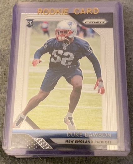 2018 Panini Prizm #258 Duke Dawson Rookie Card — front