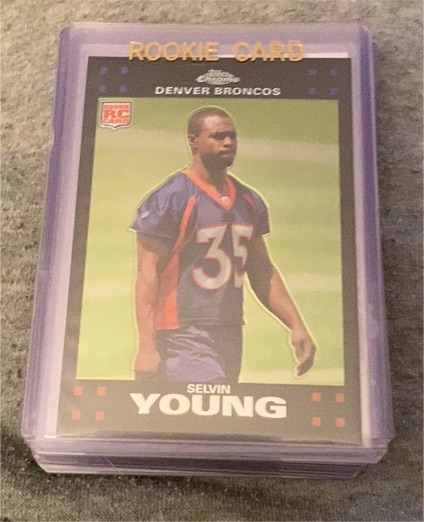 2007 Topps Chrome #TC193 Selvin Young Rookie Card — front
