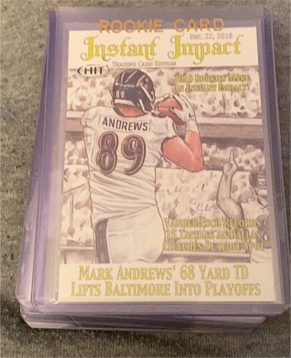 2019 Sage Hit Instant Impact #50 Mark Andrews — front
