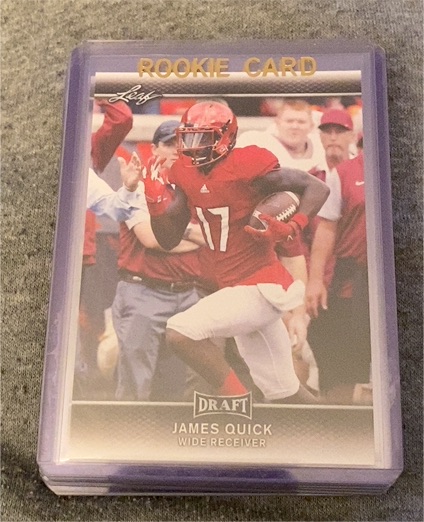 2017 Leaf Draft Rookie Card James Quick — front