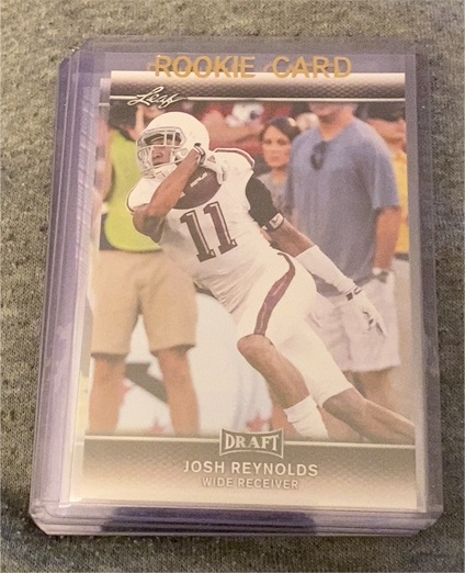 2017 Leaf Draft #42 Josh Reynolds Rookie Card — front