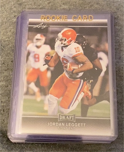 2017 Leaf Draft Jordan Leggett Rookie Card — front