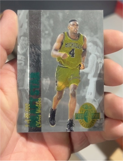 1993 Classic Four Sport #DS41 Chris Webber Draft Stars — front