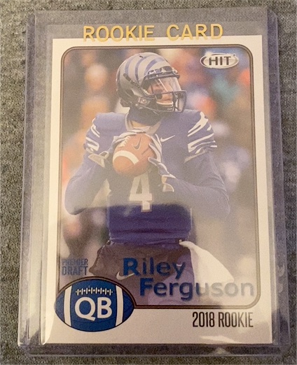 2018 Sage Hit #11 Riley Ferguson Rookie Card — front