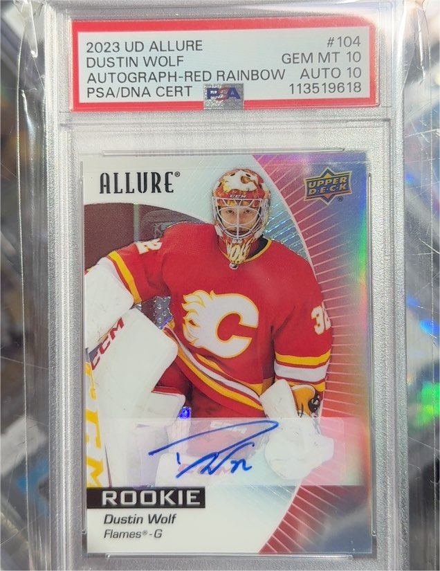 2023 Upper Deck Allure #104 Dustin Wolf — front