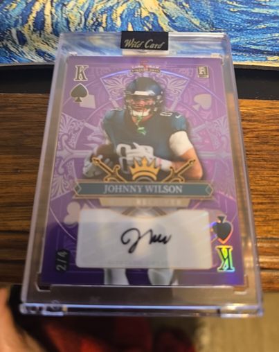 2024 Wild Card 5 Card Draw #King of Spades Johnny Wilson — front
