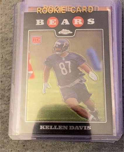 2008 Topps Chrome #TC221 Kellen Davis Rookie Card — front