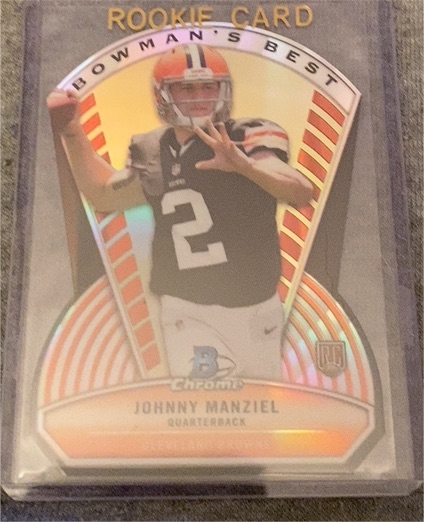 2014 Bowman Chrome Bowman's Best Die Cut #BB-JM Johnny Manziel — front